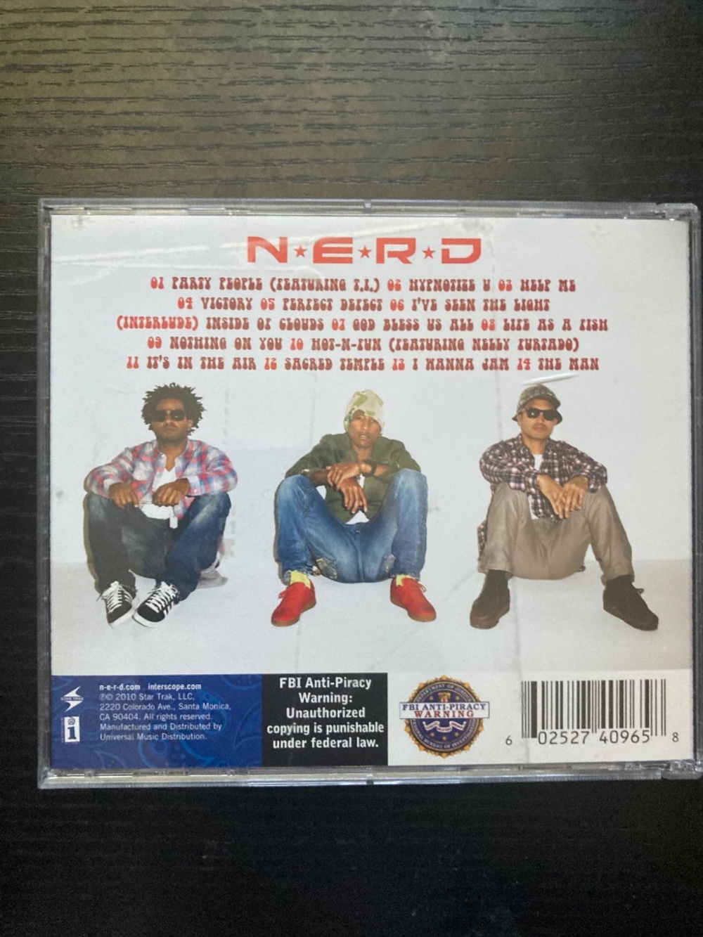 Nothing by N.E.R.D (CD, 2010) - Picture 4 of 4